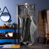 6.4 ft Halloween Standing Grim Reaper Automatic Arm Movement 08131336