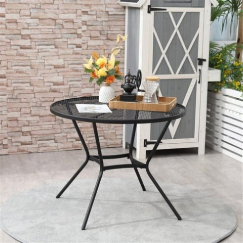 ZUN outdoor Round Dining Table （Prohibited by WalMart） 47173770