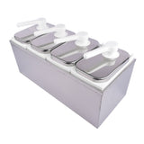 8L Stainless Steel Sauce Pump Dispenser Squeeze Condiment Dispensing Container Condiment Pump 02010856