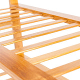 Concise 12-Batten 4 Tiers Bamboo Shoe Rack Wood Color 49773917