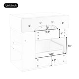 21.8 inch Bathroom Vanity with Sink, Wall Mounted Floating Cabinet, One big Drawer, Adjustable N759P292550B