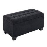 Storage Ottoman Bench, Foot Rest with Legs, 16 x 30 x 16.1 Inches, End of Bed Bench, Storage Chest, W2725P220187