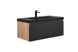 ZUN 36" Floating Bathroom Vanity with Sink, Modern Wall-Mounted Bathroom Storage Vanity Cabinet with W1920P240726