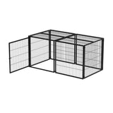 Large Dog Cage 63.7" Dog Kennel for Medium Dogs Puppy Dog Playpen with Top, Pet Cage, Indoor, 93612526