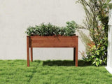 48x24x30 inch Raised Garden Bed with Legs, Elevated Wooden Planter Box for Outdoor Plants Flowers W2640P290604