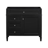 ZUN 36'' Bathroom Vanity without Top Sink, Modern Bathroom Storage Cabinet with 2 Drawers and a Tip-out N710P177300B