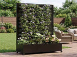 Metal Planter Box Trellis, 73"x47"x16" Metal Raised Garden Bed Trellis, Metal Planter Box W347P455026