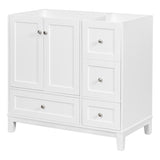 ZUN [Cabinet Only] 36" Bathroom vanity, white WF307083AAK