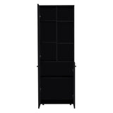 Grace Black 2-Door Kitchen Cabinet B062P175032