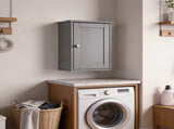 Gray P2 MDF painted finish, 34.6*20*50cm, single door with one shelf, bathroom vanity 66510288