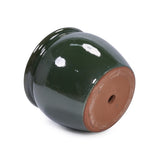 3 Pieces Ceramic Flowerpot, Modern Planter for Patio, Garden or Windowsills - Antique Blue Green W3273P321543