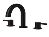 8-Inch Widespread Lavatory Faucet, 2-Handle 3-Hole with 360&deg Spout Vanity and Pop-Up Drain, Matte 72748594
