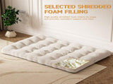 8 inch Floor Mattress Futon Mattress Sleeping Pad Foldable Roll Up Mat, Sofa Couch Bed, Full Size T3210P477353