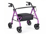 2-in-1 Rollator Walker with Seat , 8-Inch Large Wheels & Versatile Braking System, 15862694
