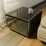 Modern Smart Side Table with Built-in Fridge, Wireless Charging, Temperature Control, Power Socket, W1172P178854