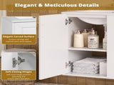 20" Wall Mounted Bathroom Cabinet with Side Cabinet Combo, Bathroom Cabinet with Soft-Closing Door, N710P332061K