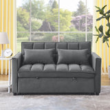 Sleeper Sofa, Convertible Sofa, Recliner, Bed, 3-in-1, 3-Position Adjustable Backrest, 2-Seater W1853126217