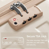 Luggage Sets 4 Piece, ABS Durable Suitcase with Travel Bag, Carry On Luggage Suitcase Set with 360&deg N726P218511R