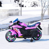 12V Electric Motorcycle for Kids, Powered Toy Motorcycle, Child Motorcycle Ride On with Light Wheels 51587563
