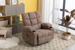 ZUN Vanbow.Recliner Chair Massage Heating sofa with USB and side pocket 2 Cup Holders W1807105153