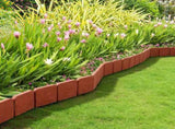 Plastic Lawn Edging, Interlocking Garden Landscape Border, 20Piece 16ft Flexible PP Garden Edging 17884576