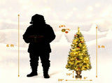 Set of 2 5FT Pre-Lit Potted Artificial Christmas Tree, 100 Warm White LEDs with Pine Cones Red 22570737