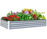 ZUN 6x3x1ft Galvanized Raised Garden Bed, Outdoor Planter Garden Boxes Large Metal Planter Box for W1859P197882