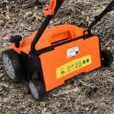 13" Electric Lawn Dethatcher w/ Collection Bag and Removable Blades -Orange 23993158