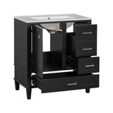 30" Bathroom Vanity , Modern Bathroom Cabinet with Sink Combo Set, Bathroom Storage Cabinet with a N729P170557B