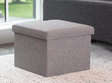 Collapsible Storage Ottoman, Gray, 15 94527423