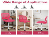 Kids & Teens Desk Chair with Adjustable Height and 360 Degree Swivel, Pink 61997506