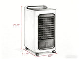 Ice Cooling Room Air Cooler, with Ice Packs, Water Humidifier, Remote, Timer & Oscillating Function 45035643