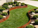 6-Pack Steel Landscape Edging , Weather-Resistant Pre-Rust Garden Border for Flower Beds & 44598534