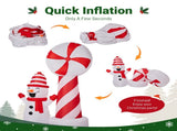 Lollipop Lighthouse Snowman Inflatable 6.3ft, 190D Polyester Christmas Yard Decor with Flashing 63320698