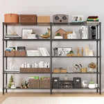 ZUN 58''W Adjustable Storage Shelves 1500LBS NSF Wire Shelving Unit 5 Tier Metal Shelving for Storage 64147316