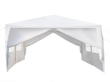 10'x20' Outdoor Party Tent with 6 Removable Sidewalls, Waterproof Canopy Patio Wedding Gazebo, White 40291651
