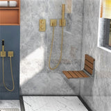 Wall mounted bathroom chair 49878955