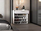 Shoe Rack, 1 Door, 4 Legs, 5 Shelves B097P296824