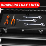 ZUN Metal Tool Box with 4 Drawers Portable Steel Tool Chest with Metal Cylinder Lock and Latch Closure, W3037P241994