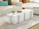 Puzzle Art Side Table, Modular Concave Edge MGO Table - Buy Singles or Combine for Custom Layouts, N770P347932W
