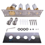 3-Function Silver Brass Shower Diverter Thermostatic Valve Shower Diverter Valve Constant 43244741