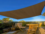 13'X20' Mocha HDPE sunshade sail 17009459