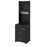 Small Vanity Desk with Mirror and LED Lights, Makeup Table with Charging Station and Storage Shelves 85611937