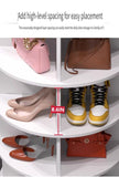 8 Tier Rotating Shoe Rack Tower, Spinning Shoe Display, Shoe Organizer,360 Shoe Rack Storage Round W2641P303444