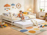 White painted finish, solid pine construction , Full-size bed, 24500023