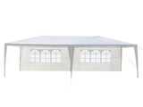 10'X20' Outdoor Party Tent with 4 Removable Sidewalls, Waterproof Canopy Patio Wedding Gazebo, White 69471585