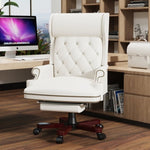 ZUN 330LBS Executive Office with Footstool, Ergonomic Design High Back Reclining Comfortable Desk W1550137140