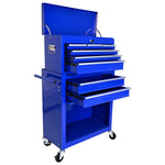 ZUN High Capacity Rolling Tool Chest with Wheels and Drawers, 8-Drawer Tool Storage Cabinet--BLUE W110243191