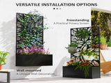 Garden Bed Galvanized PlanterGarden Bed with Privacy Pan 03231044