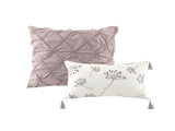 8 Piece Cotton Printed Comforter Set Blush Cal King B03597102